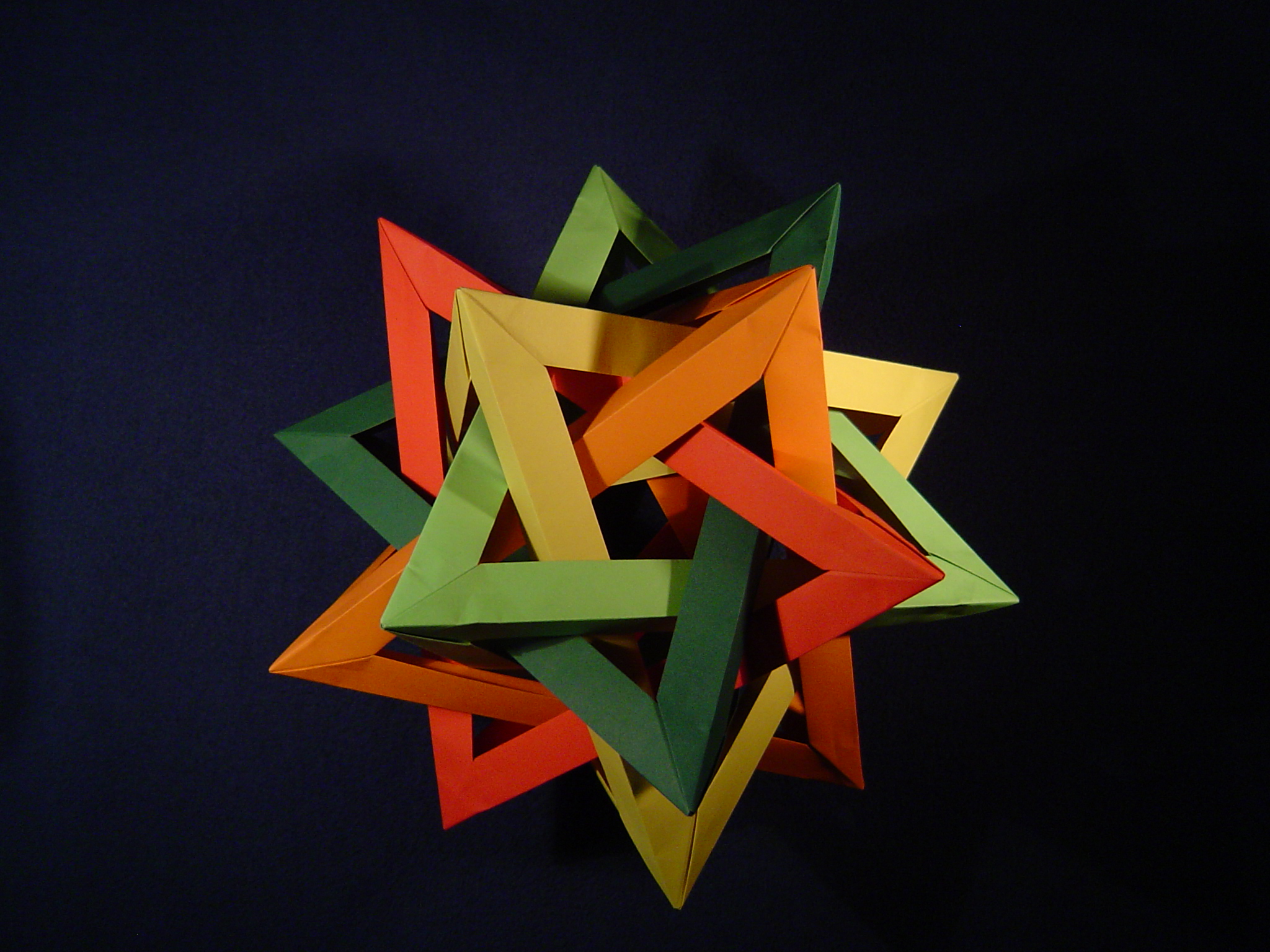 four intersected tetrahedra